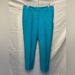 Boden turquoise and green ankle pants, size 8L
